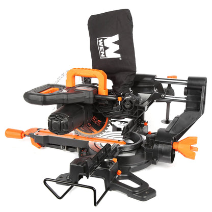 WEN 9.5-Amp 7.25-Inch Single Bevel Compact Sliding Compound Miter Saw with LED Cutline Guide