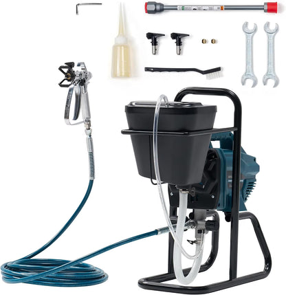 Jocisland High-Pressure Airless Paint Sprayer with 5L Hopper Capacity,650W, 2900 PSI Paint Sprayer with Two Spray Tips Options, for Professional and DIY Use