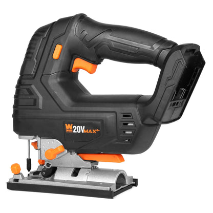 WEN 20V Max Cordless Brushless Jigsaw with 4.0 Ah Lithium Ion Battery and Charger
