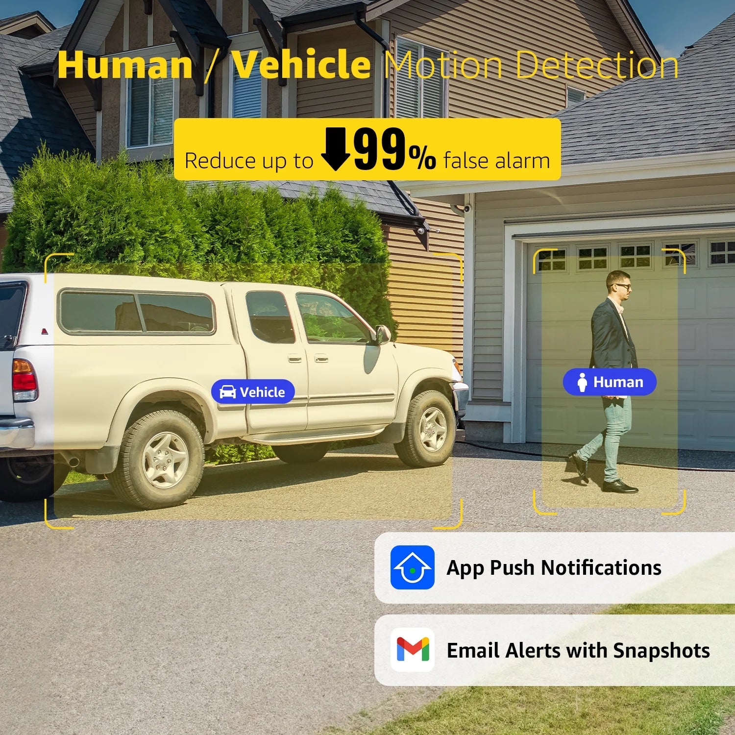 ANNKE H.265+ Wired Security Camera System, 8pcs 2MP Surveillance Weatherproof Bullet Cameras and 3K AI 5in1 DVR with Human/Vehicle Detection, 100ft IR Night Vision, No HDD, Remote Acce, Security Kit