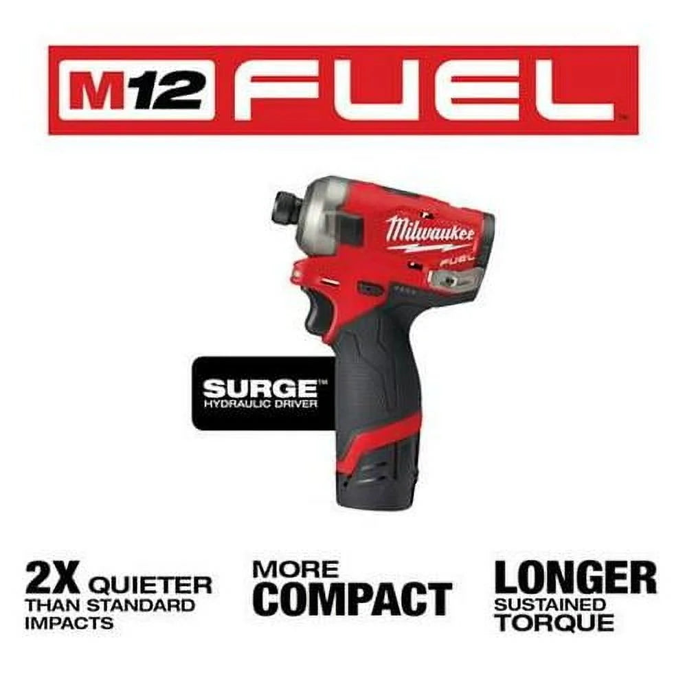 M12 FUEL SURGE 1/4 in. Hex Hydraulic Driver Kit