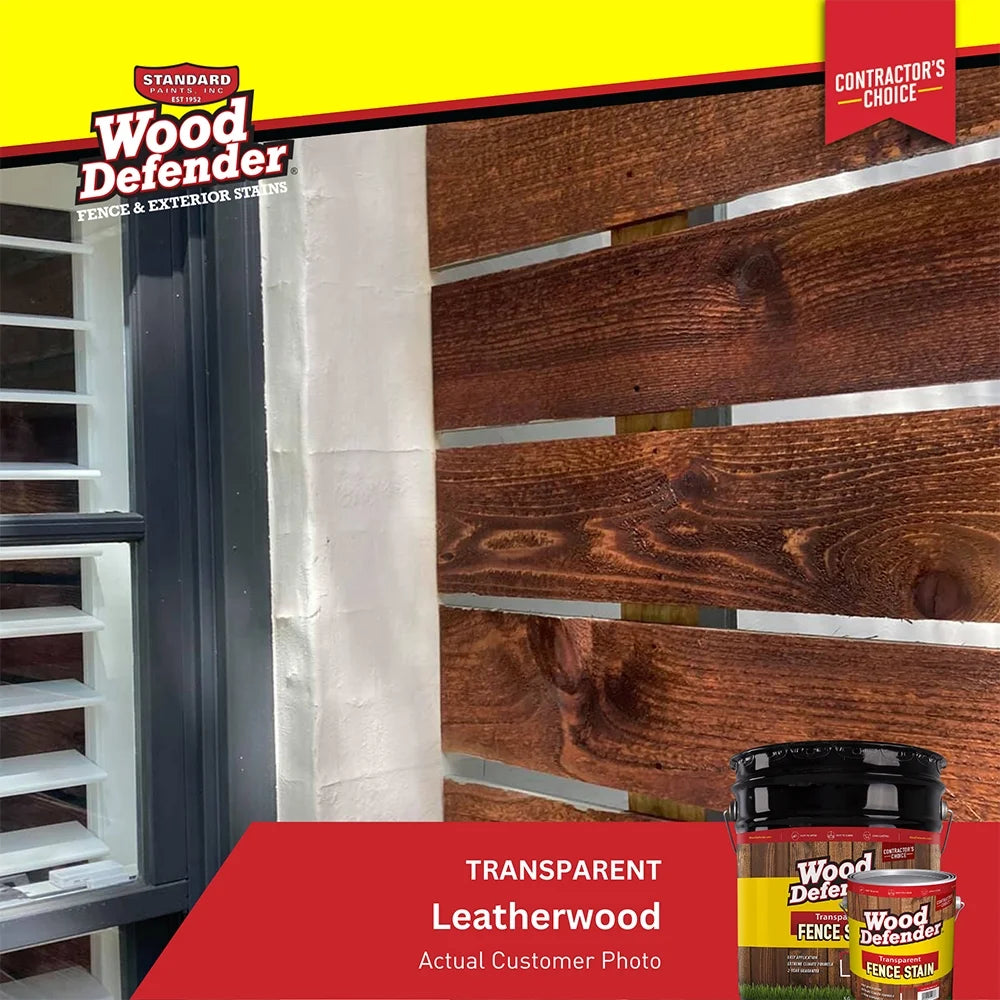 Standard Paints 809503-5 Fence Stain Leatherwood - 5 gal