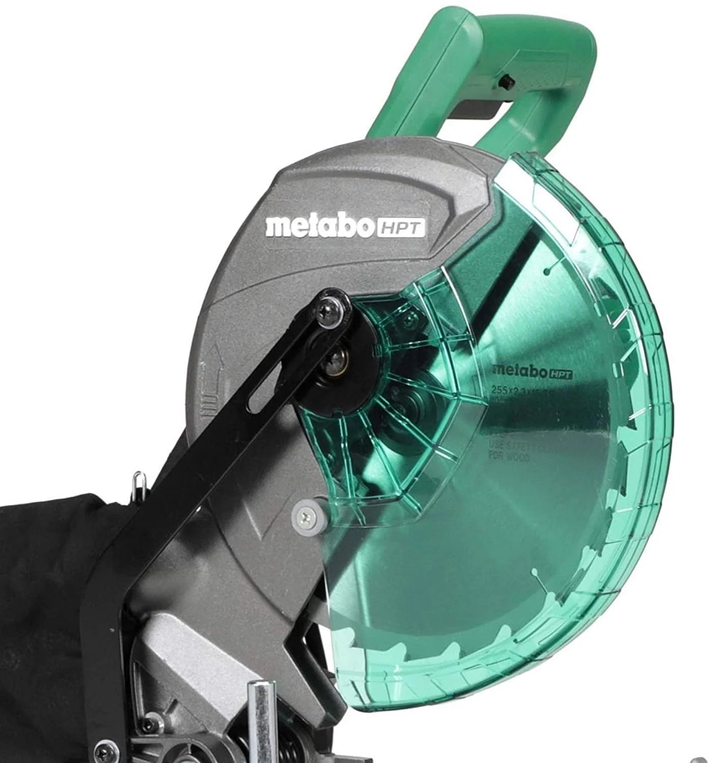 Metabo HPT 10-Inch Compound Miter Saw, Single Bevel, 15-Amp Motor, 0-52 Miter Angle Range, 0-45 Bevel Range, Large Table, 10" 24T TCT Miter Saw Blade C10FCGS