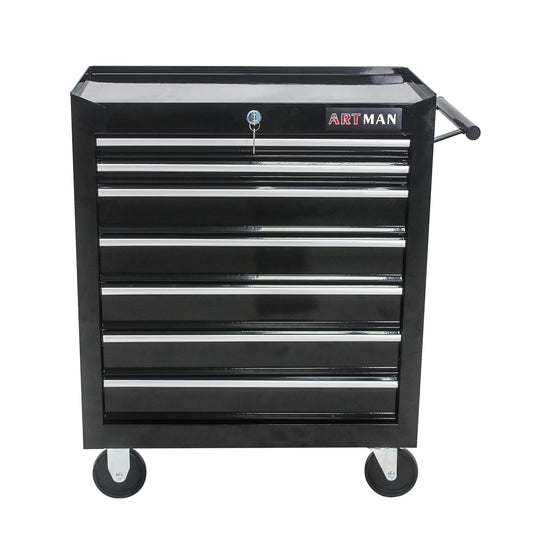 ARTMAN 7 Drawer Tool Rolling Storage Cart ,Tool Boxes Tool Chest with Wheels and Drawers for Garage Workshop Warehouse