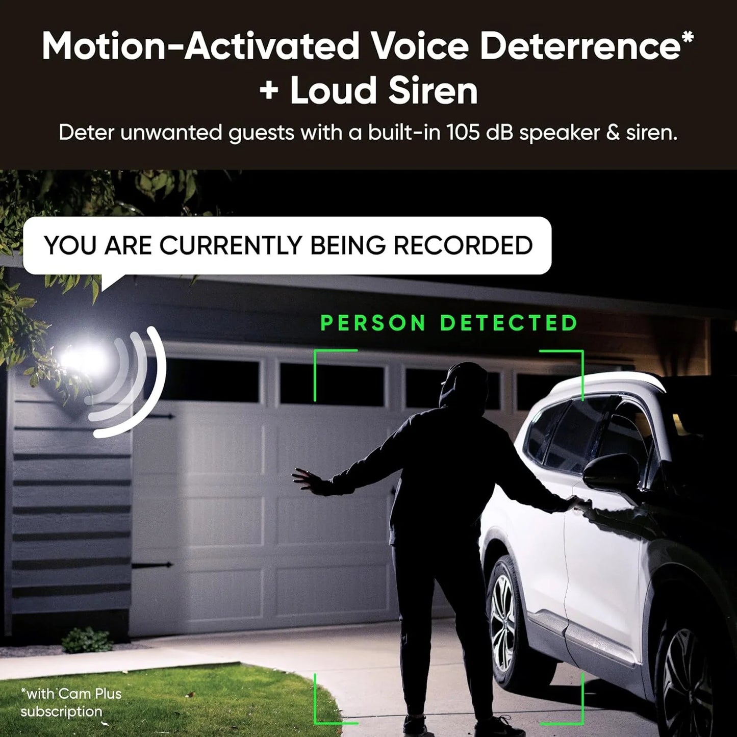 Wyze Floodlight Camera v2, 2800-Lumen LEDs, 2K HD Outdoor Security Camera, 160 Deg View, Motion Activated Light, 105db Siren, Color Night Vision, Wired