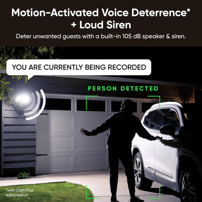 Wyze Floodlight Camera v2, 2800-Lumen LEDs, 2K HD Outdoor Security Camera, 160 Deg View, Motion Activated Light, 105db Siren, Color Night Vision, Wired