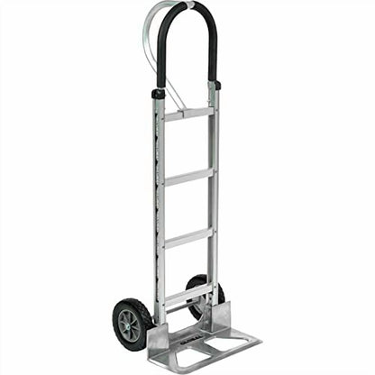 Aluminum Hand Truck Loop Handle, Mold-On Rubber Wheels