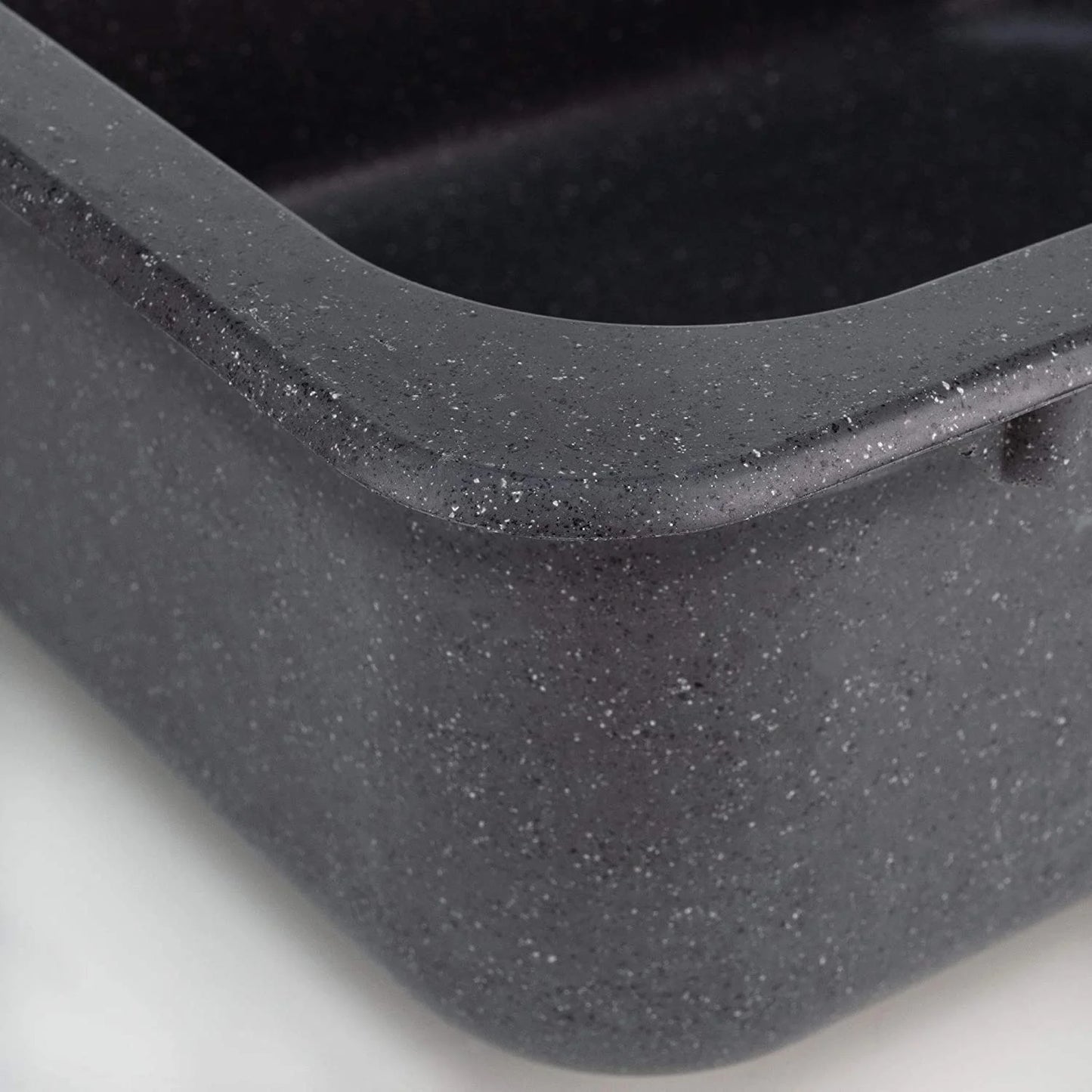 RecPro RV Kitchen or Bathroom Bar Sink | 15" X 13" | White or Black Granite | Single Plumbing Hole | Made in USA (Black Granite)