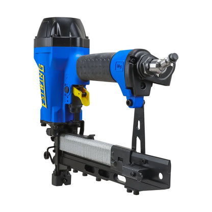 Estwing EFS105 Pneumatic 10.5-Gauge 1-9/16" Fencing Stapler with Adjustable Metal Belt Hook, 1/4" NPT Industrial Swivel Fitting, and Bag