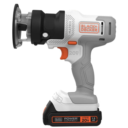 BLACK+DECKER 20V MAX* Matrix Cordless Combo Kit, 6-Tool, White And Orange, (BDCDMT1206KITWC)