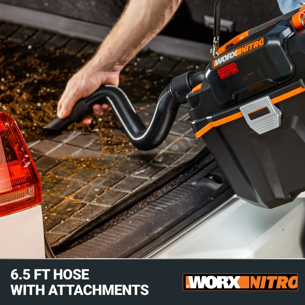 Worx Nitro WX031L.9 20V 2.1 Gal Cordless Wet/Dry Vacuum (No Battery and Charger Included - Tool Only)