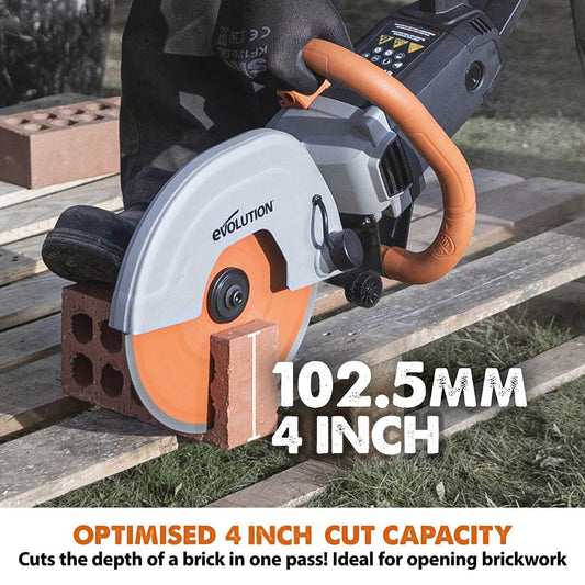 Evolution R255Evolution R255DCT 15A 120V, 10 in. Electric Concrete Cut-Off Power Saw