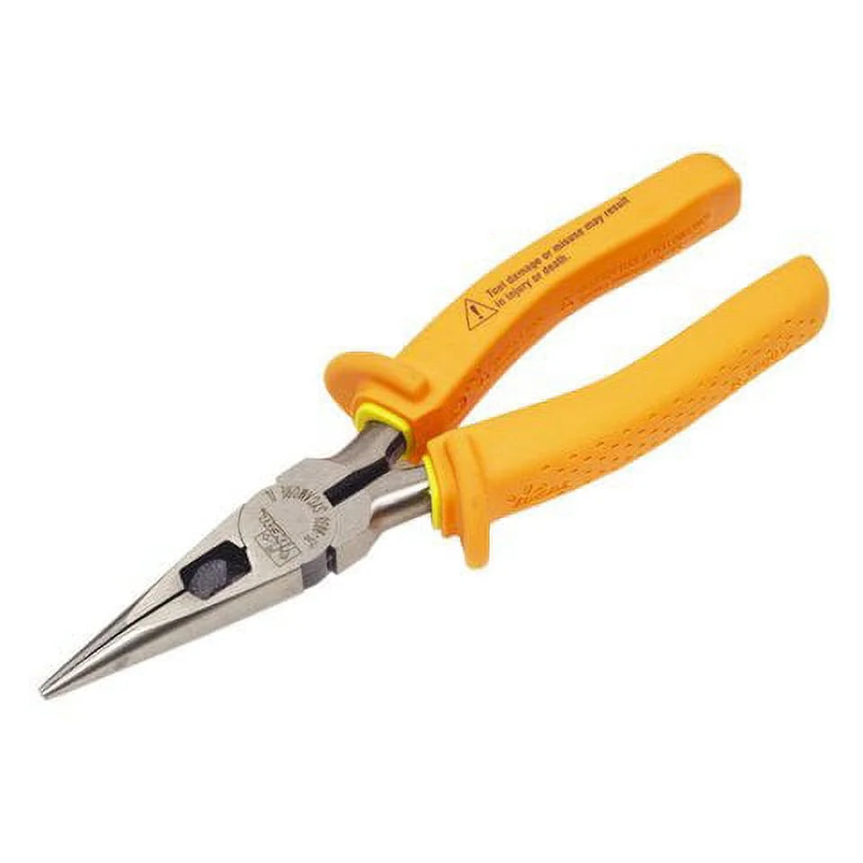 Ideal Long Nose Plier,8-3/4" L,Serrated 35-9038