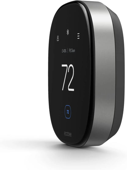 Ecobee EB-STATE6P-01 Smart Thermostat Premium Wi-Fi Thermostat 1.0/6P, 1-1/48 in D Outside x 4-1/12 in OAW x 4-1/12 in H Outside