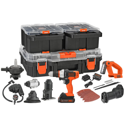 BLACK+DECKER 20V, Cordless Power Tool Set, 1.5 Ah, Battery Included