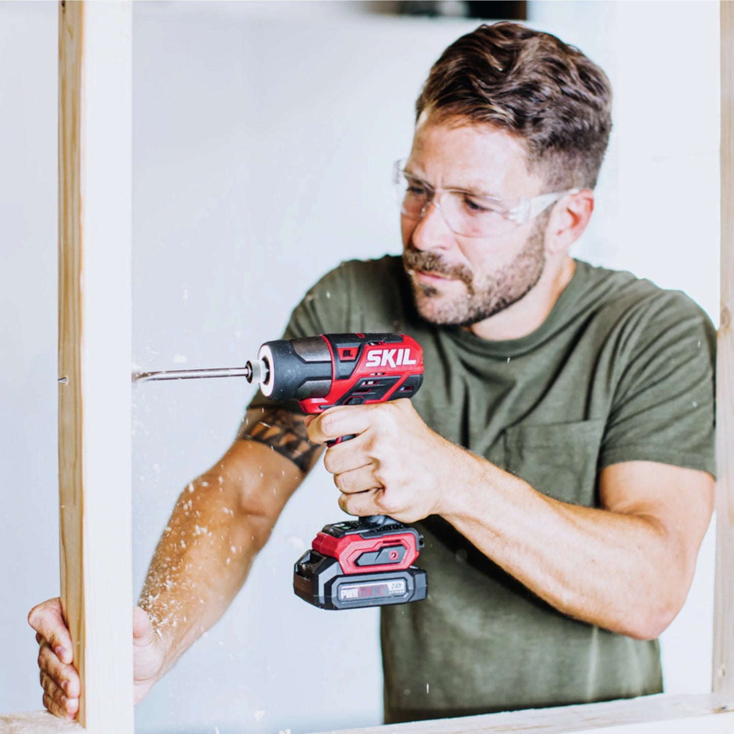 SKIL CB736701 PWR CORE Brushless 12V Drill and Impact Driver Kit with PWR JUMP Charger, Compact Size