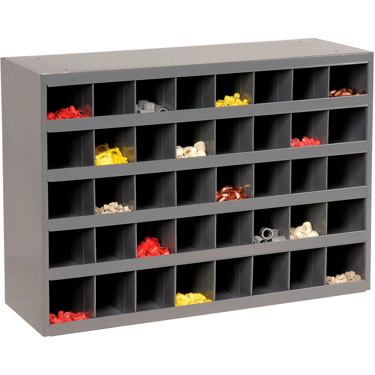 Durham 359-95 12 in. Steel 40 Opening Bin for Small Part Storage, Gray