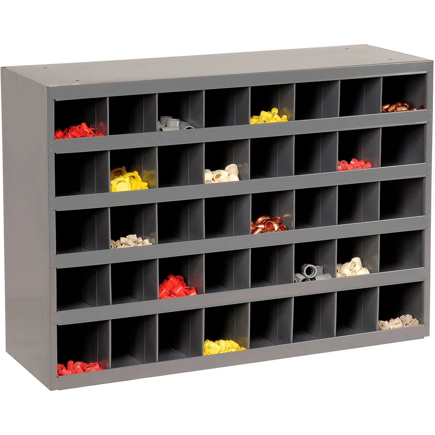 Durham 359-95 12 in. Steel 40 Opening Bin for Small Part Storage, Gray