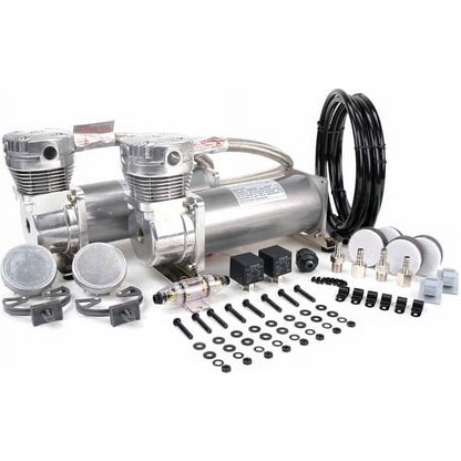 Dual Pewter 480C Value Pack (200 PSI, 480C/2, 165/200 P. Switch, 40 Amp Relay/2, Fuse Holder)