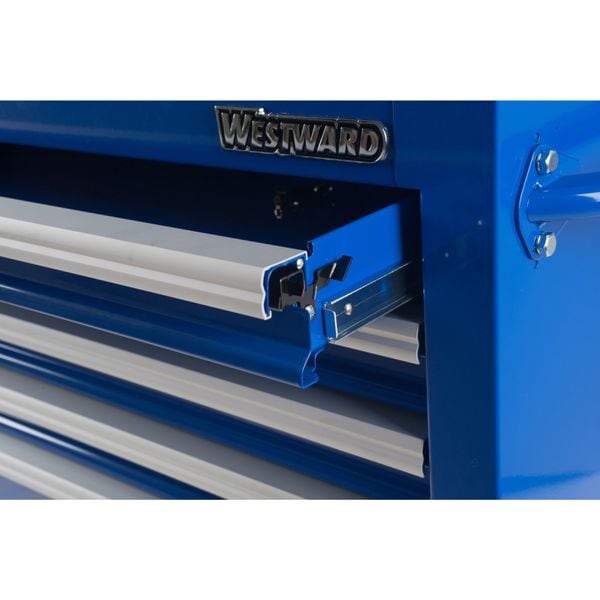 Westward Rolling Tool Cabinet, Blue,Heavy Duty 32H857