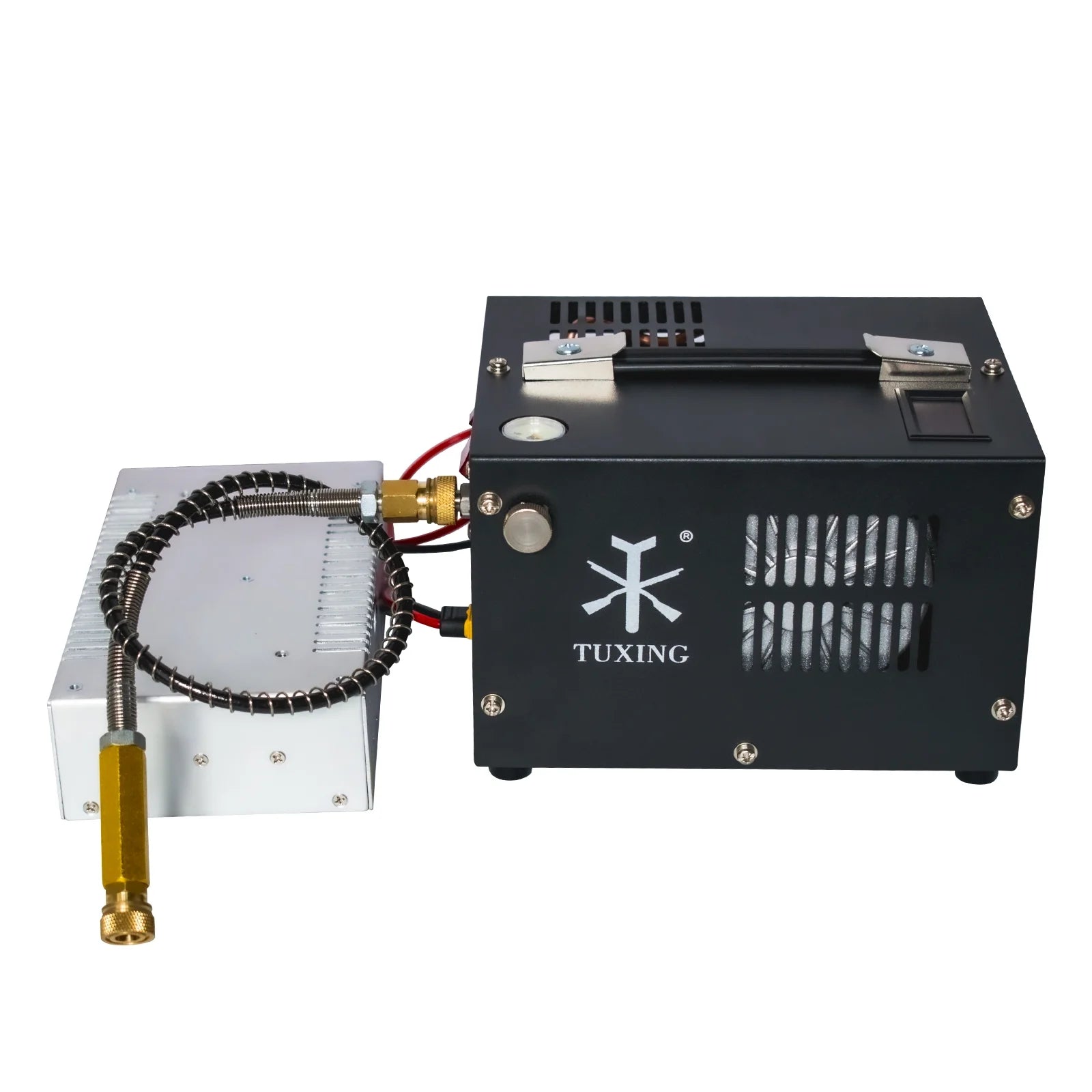 TUXING 4500Psi PCP Air Compressor w/Built-in Transformer, One-Button Start for PCP Rifles, Paintball Guns, Diving Tanks