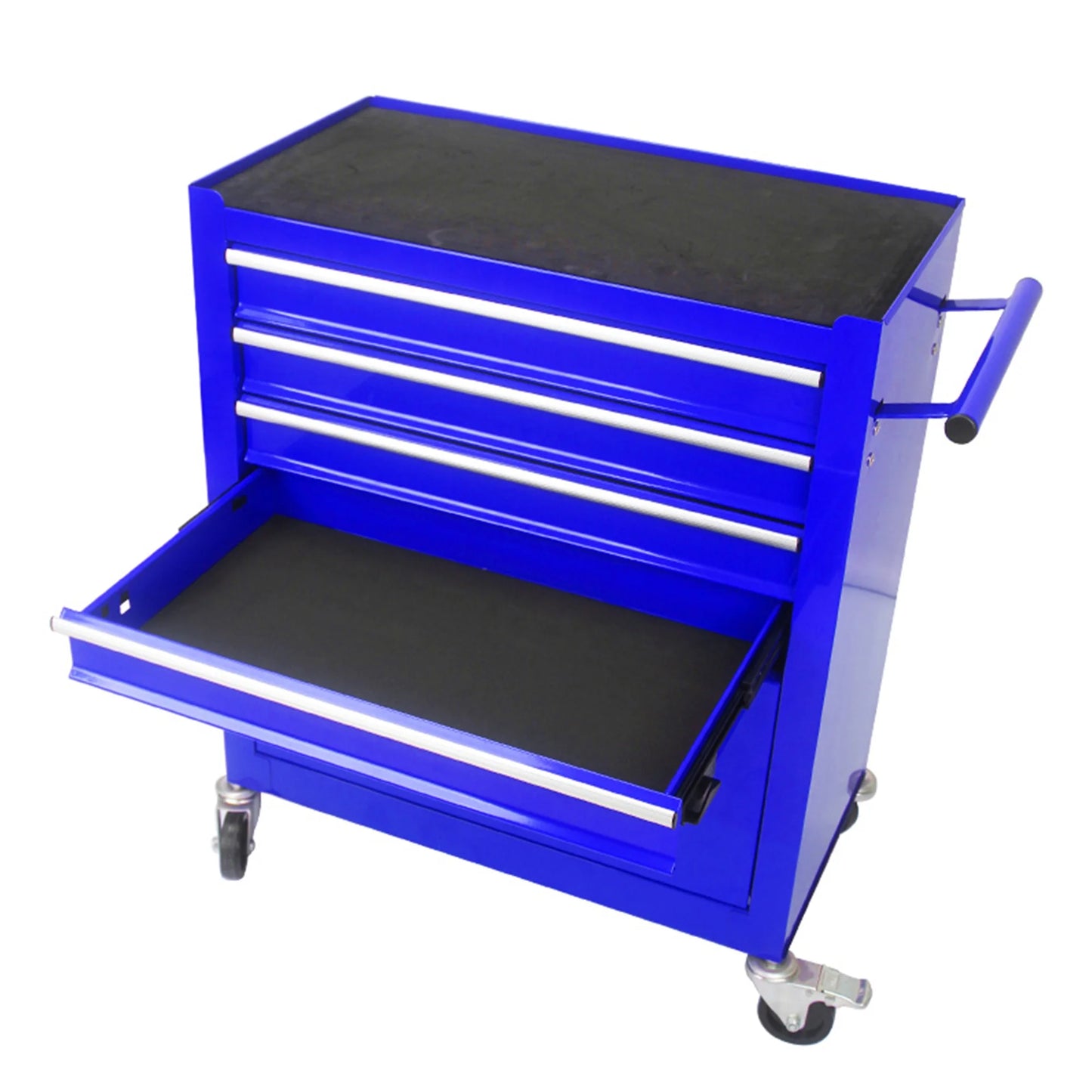 4 Drawers Multifunctional Tool Cart with Wheel Steel Tool Chest Storage Cabinet