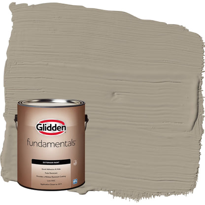 Glidden Fundamentals Stonehenge Greige/Gray Semi-Gloss Exterior Paint, 1 Gallon
