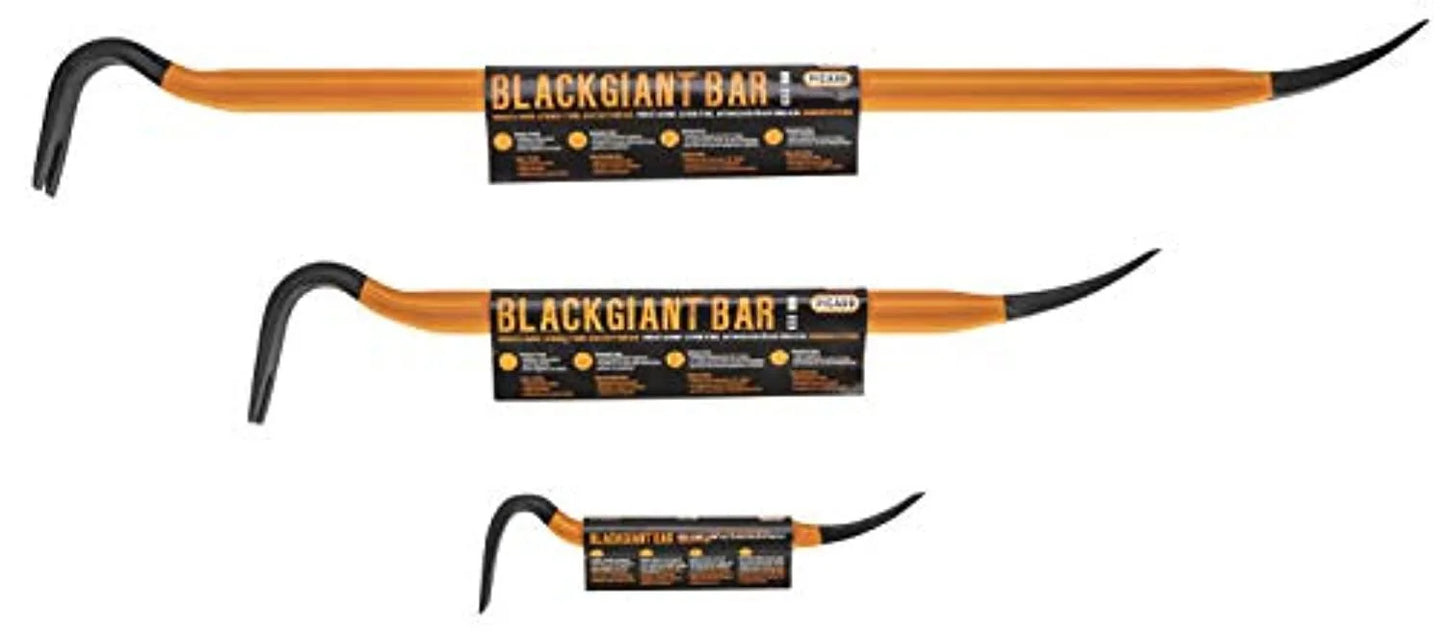 Picard 46Z BlackGiant Wrecking Bar Set - 12"/24"/36", 3 Pieces