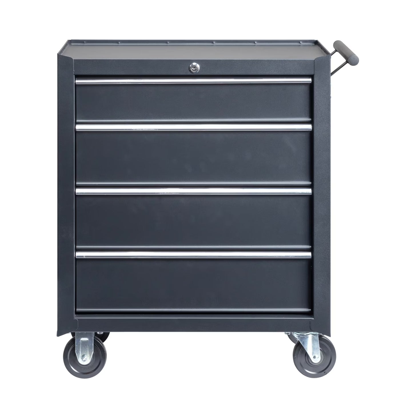 Ktaxon 4-Drawer Tool Chest Rolling Tool Cabinet with Wheels, Black - Portable