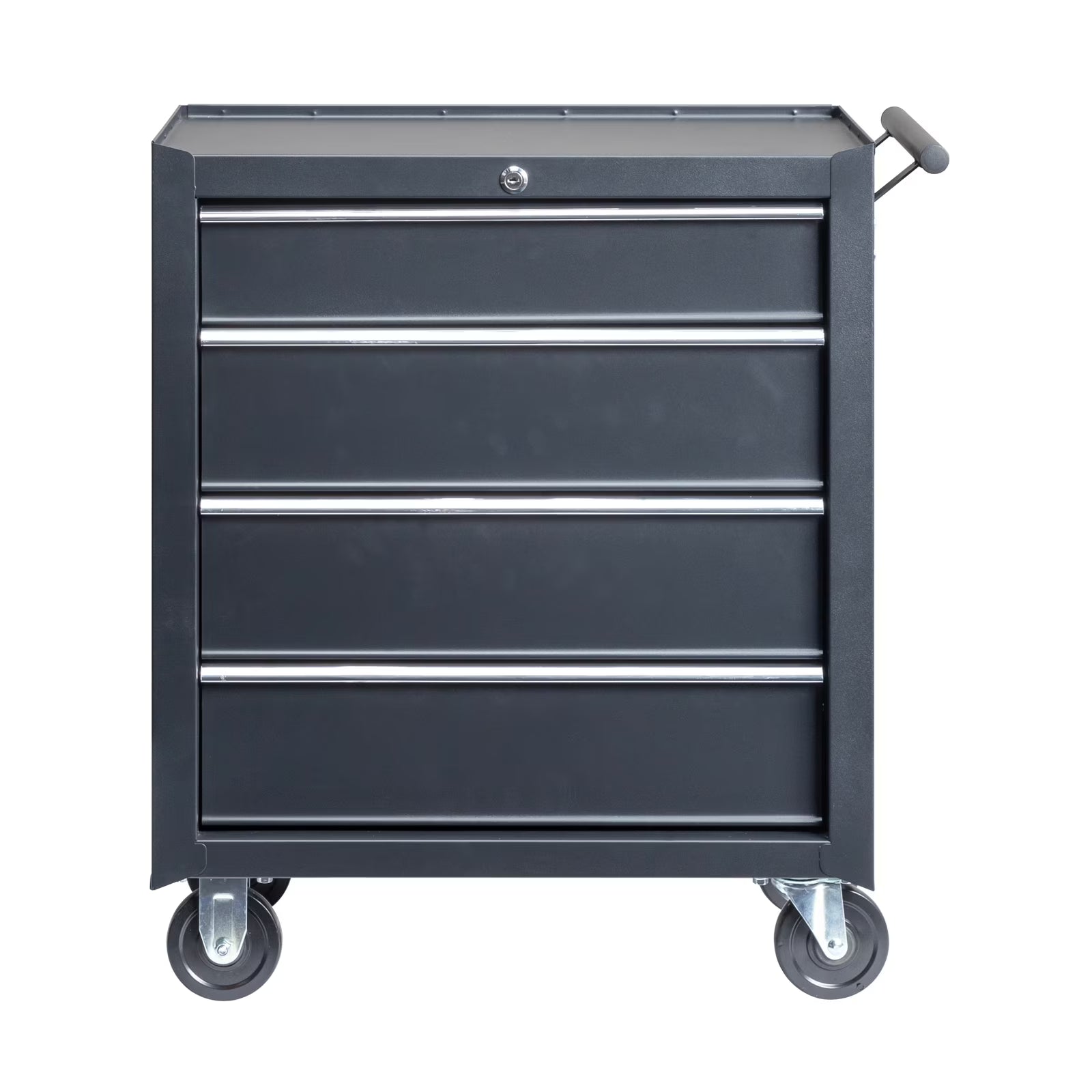 Ktaxon 4-Drawer Tool Chest Rolling Tool Cabinet with Wheels, Black - Portable