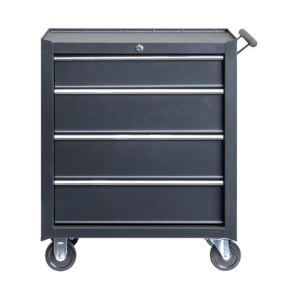 Ktaxon 4-Drawer Tool Chest Rolling Tool Cabinet with Wheels, Black - Portable