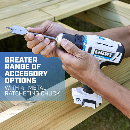 HART 20-Volt Brushless 1/2-inch Drill/Driver Kit, Gen 2