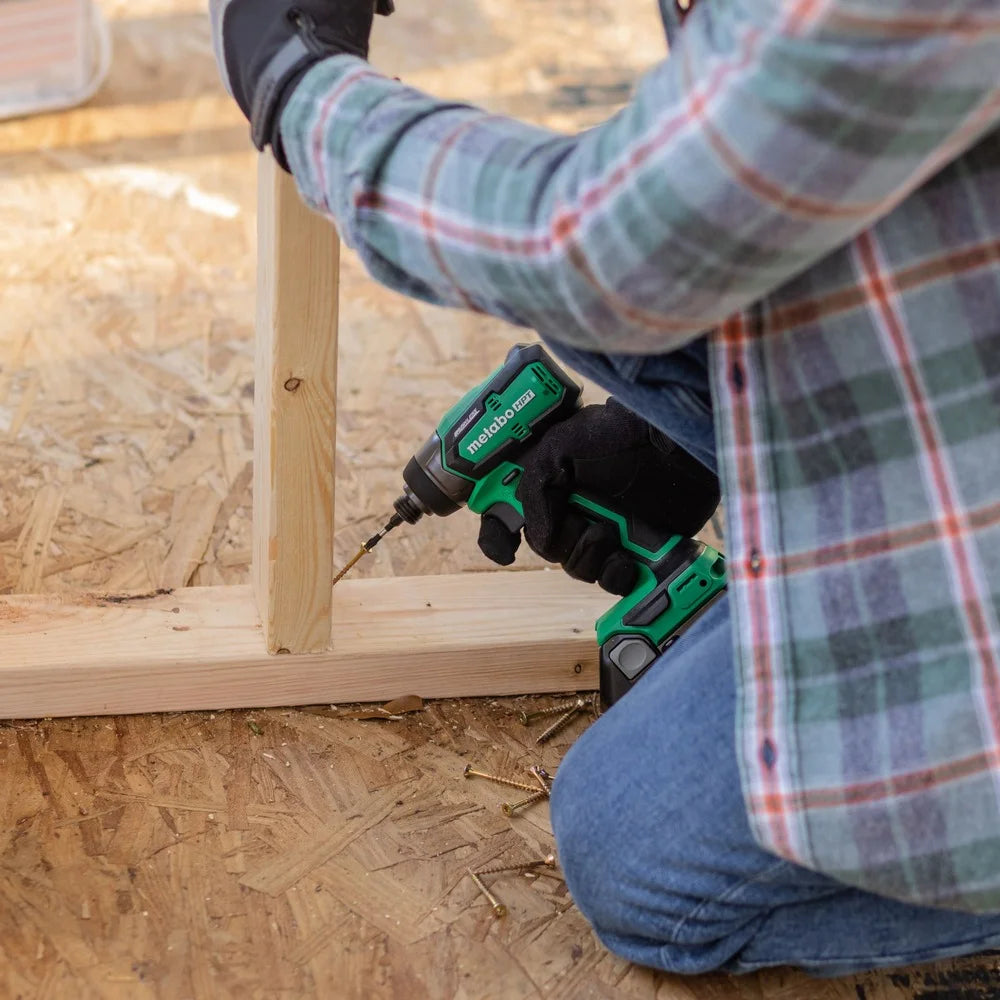 Metabo HPT KC18DDX4SM 18V MultiVolt Brushless Lithium-Ion Cordless 4-Tool Sub-Compact Combo Kit with 2 Batteries (2 Ah)
