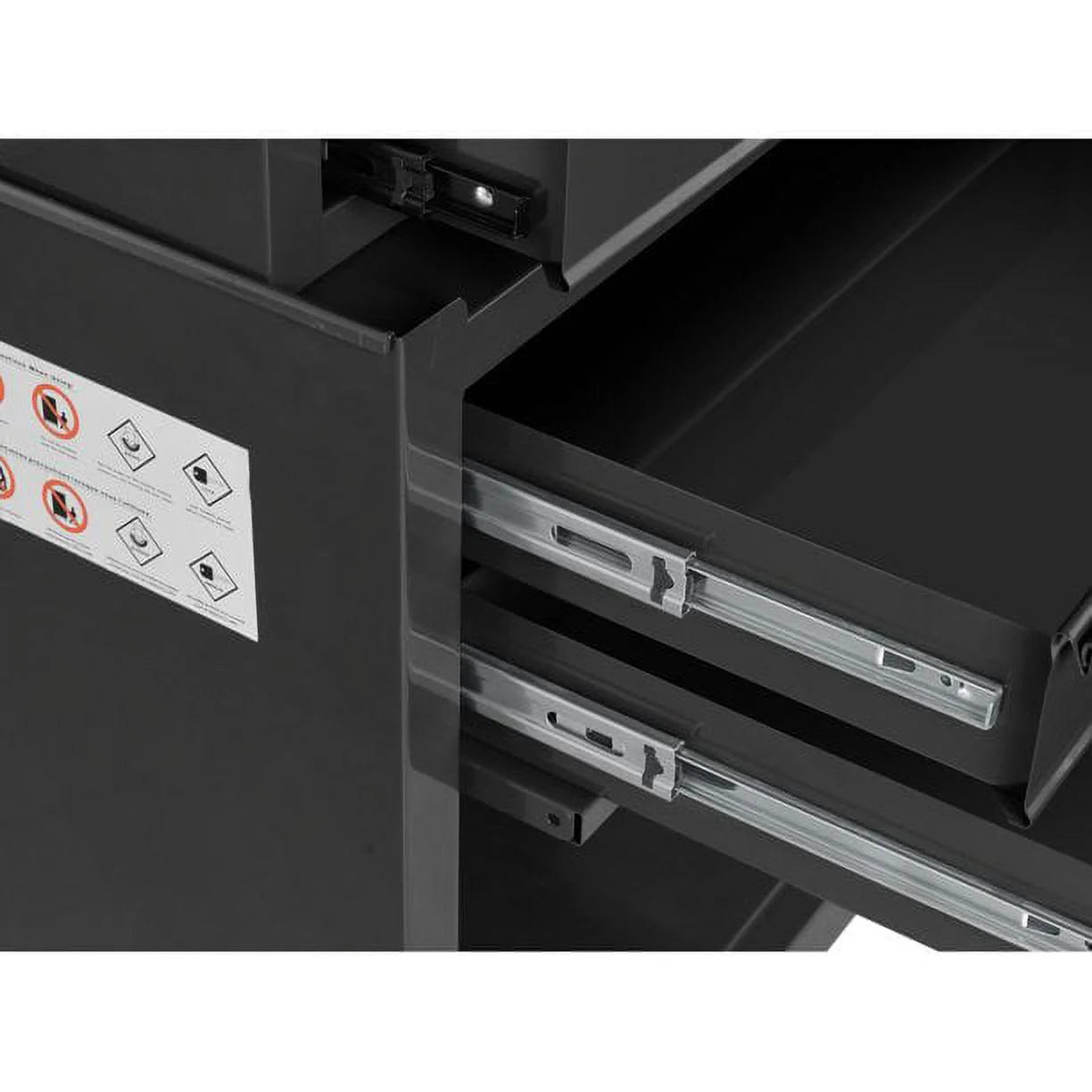 Frontier 24-inch 5-Drawer Rolling Tool Chest and Cabinet Combo, Steel, Black