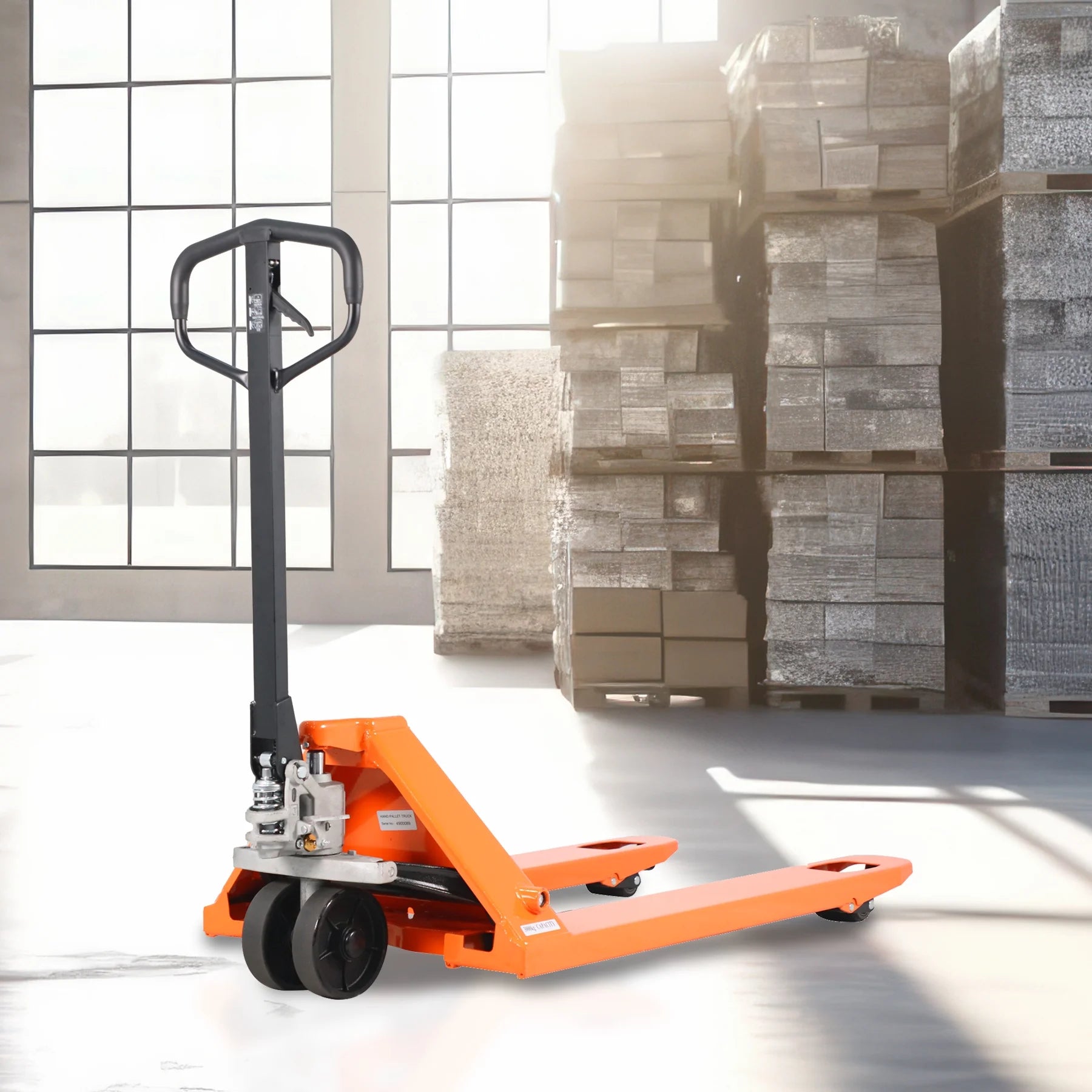 Tory Carrier 2PCS 5500lb Hydraulic Manual Pallet Jack Truck 48"Lx21"W Fork Orange