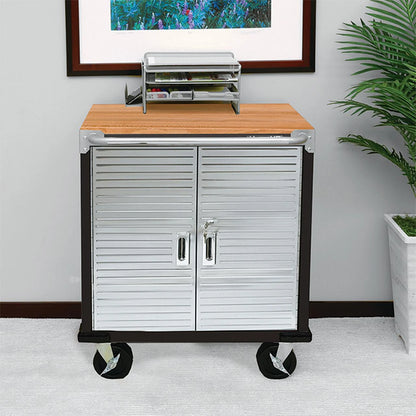 Seville Classics UltraHD 2-Door Rolling Cabinet