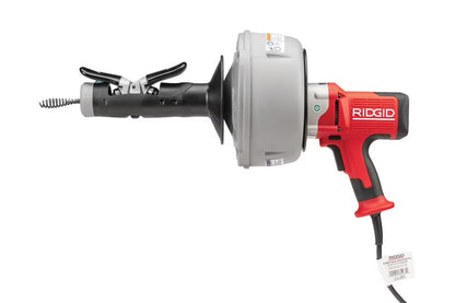 Ridgid K-45 Sink Machine With Manual Controls, 2 Inner Drums, 5 Piece Head Set, Metal Carrying Case, And Gloves