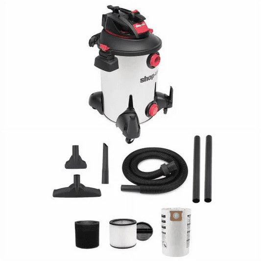 Shop-Vac 12 Gallon 6.0 Peak HP Stainless Steel Wet/Dry Vacuum