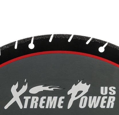 XtremepowerUS 14" Electric Concrete Saw, 2600W/15A Motor, Circular Saw Cutter With 5" Cutting Depth, Wet/Dry Disk Saw Cutter Includes Water Line, Pump For Stone, Brick, Porcelain, Concrete