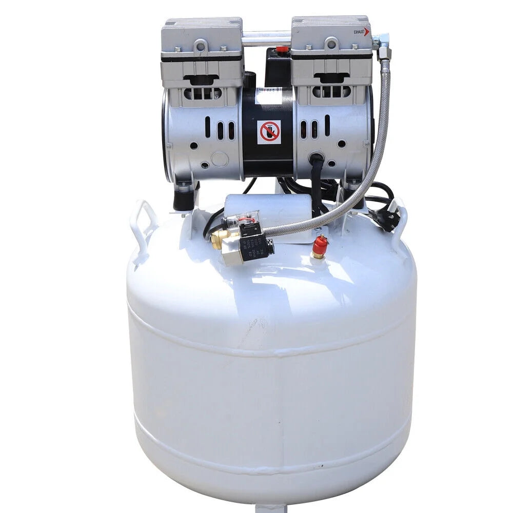 40L Dental Medical Air Compressor Silent Air Compressor Oilless 115PSI 0.75KW