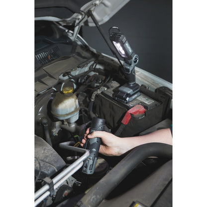Klutch 3/8in. Ratchet Wrench Kit, 12V, Cordless, Lightweight, Ergonomic, 2.0Ah