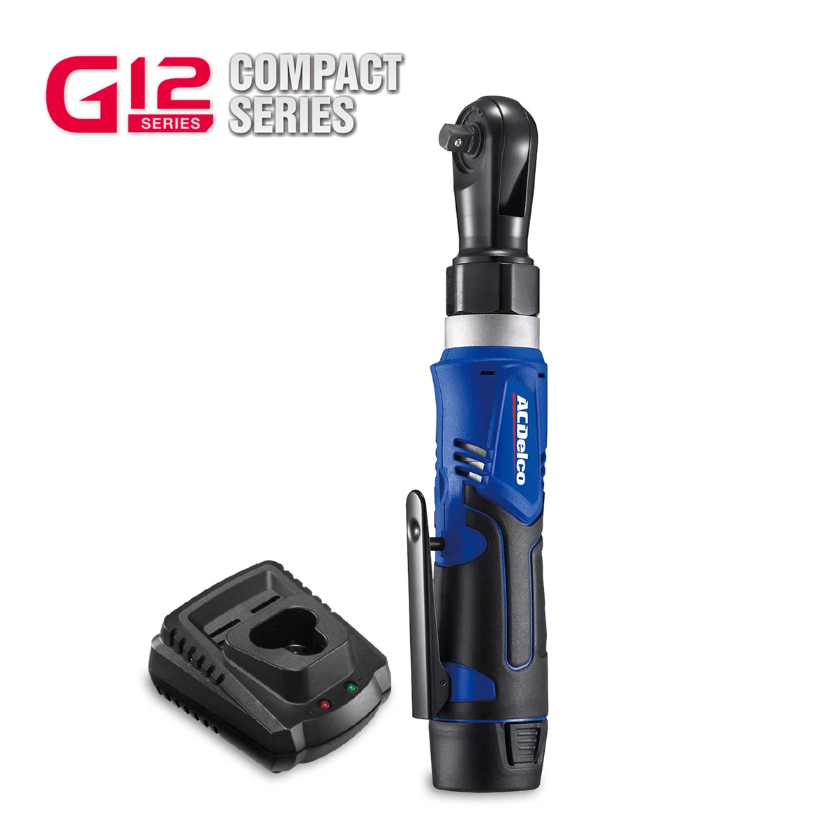 ACDelco G12 Series, 1/4 & 3/8 in Drive Size Cordless 2.0 Ah, 30 ft lb & 45 ft lb Electric Ratchet