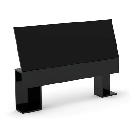 Nexera Corbo Storage Bed with Lateral Storage Headboard, Black