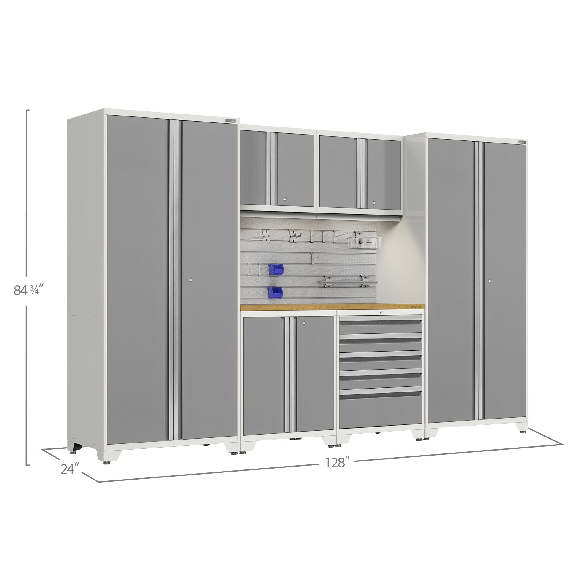 NewAge Products Pro 3.0 Series Storage Cabinet 7-piece Set