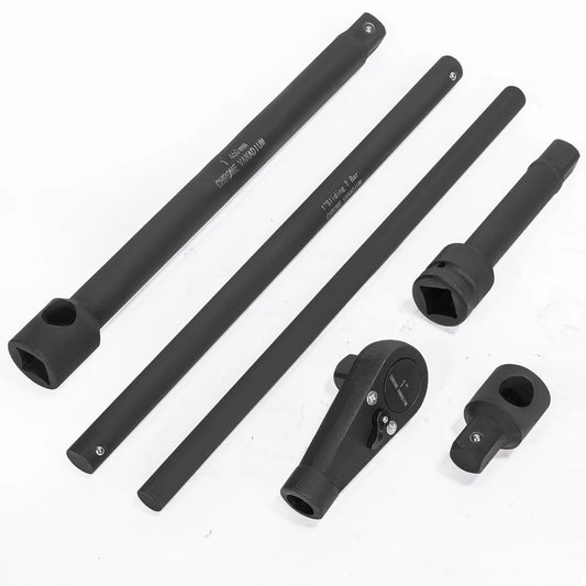Stark USA 1" Drive 21PC Deep Impact Jumbo Socket Set, 6 Point MM, 27mm - 80mm, CrMo Steel