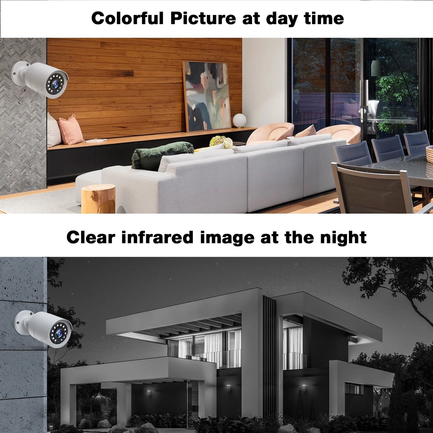 Toguard SC35 8CH CCTV Security Camera System Outdoor with 3TB Hard Drive 8pcs Wired 1080P Bullet Surveillance Cameras HDMI Connector