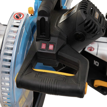 Baileigh Industrial BA9-1231858 BMS-10 15 Amp 4200 RPM 52 Degrees Left 60 Degrees Right Miter Capacity 10 in. Dual Bevel Sliding Compound Miter Saw