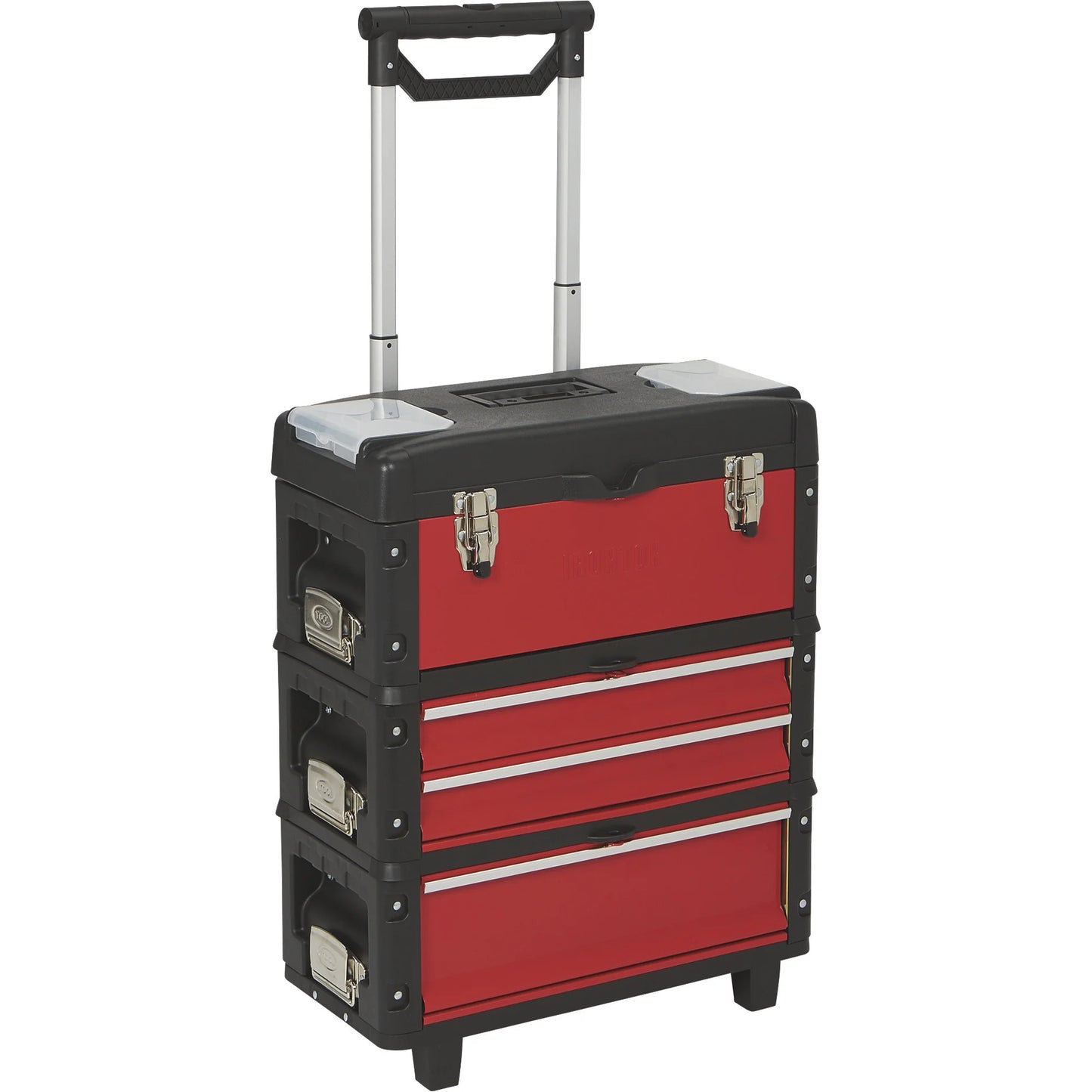 Ironton 3-Pc. Toolbox Storage System, 20in., Portable, Ball Bearing Drawers, Trolley with Wheels