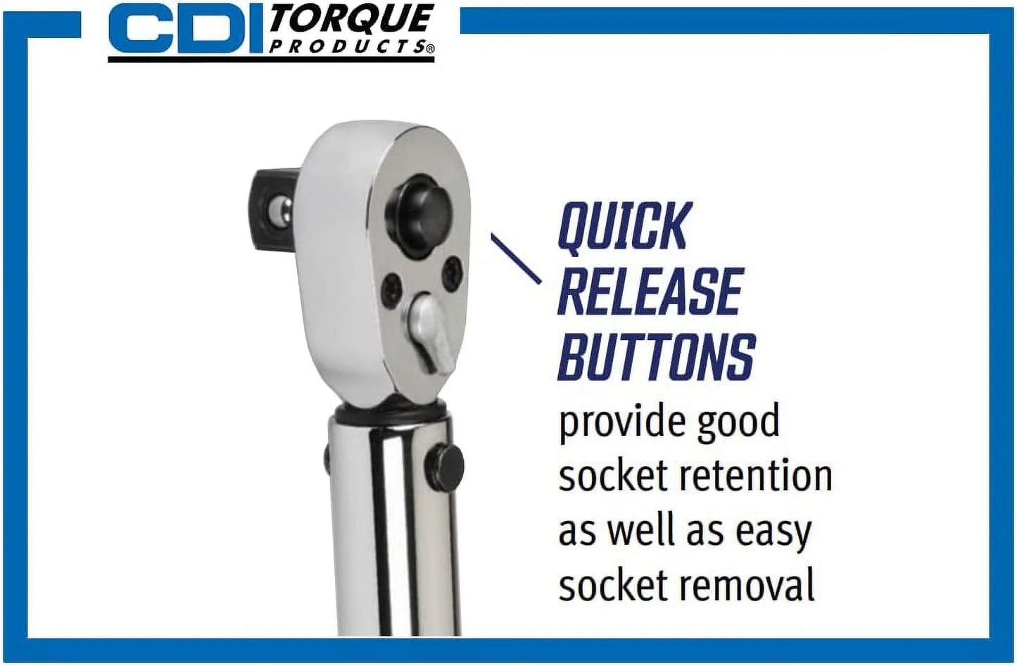 CDI Torque Products 2502MRPH 3/8-Inch Drive Adjustable Micrometer Torque Wrench, Torque Range 30 to 250-Inch-Pounds