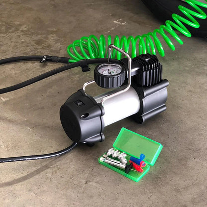 Slime 120V Garage Inflator Tire Compressor With Accessories Kit - 40045